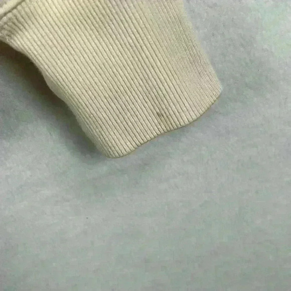 Athleta Women’s 1/4 Zip Hoodie Sweatshirt Size Small Cream Kangaroo Pocket - Picture 5 of 7